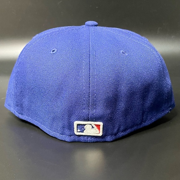Los Angeles Dodgers Fitted Hat Blue LA New Era Floral Cap Sz 7 1/4 MLB Baseball - Picture 4 of 5